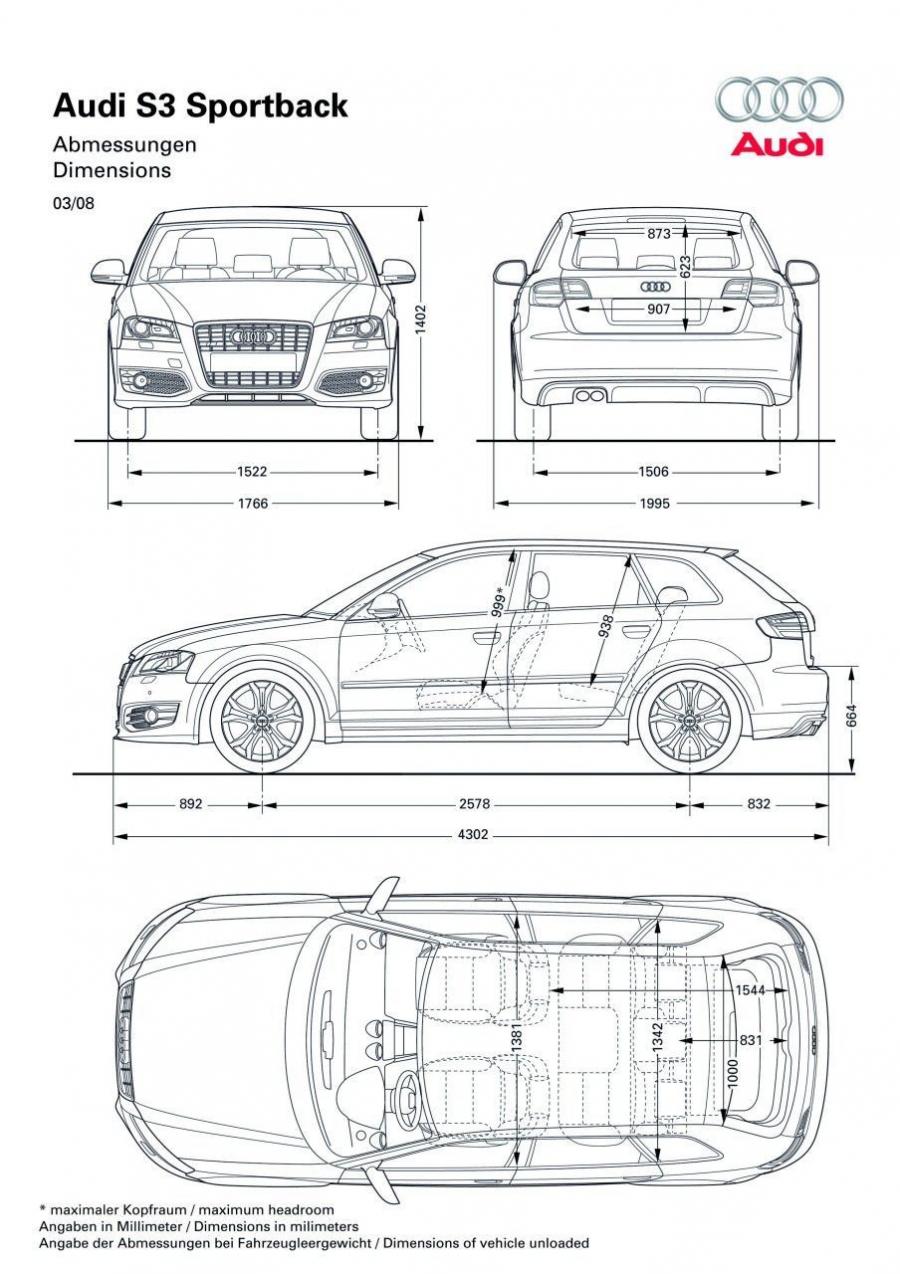 Схема Audi S3 Sportback 2008 года  (WW) (фото 42 из 46)